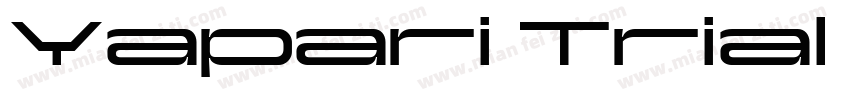 Yapari Trial Bold字体转换